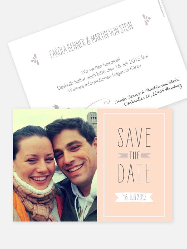 Save-the-Date Karte Tandem