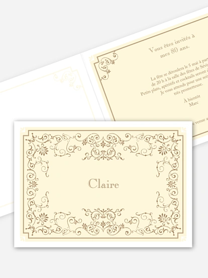 invitation anniversaire 30 Élégance