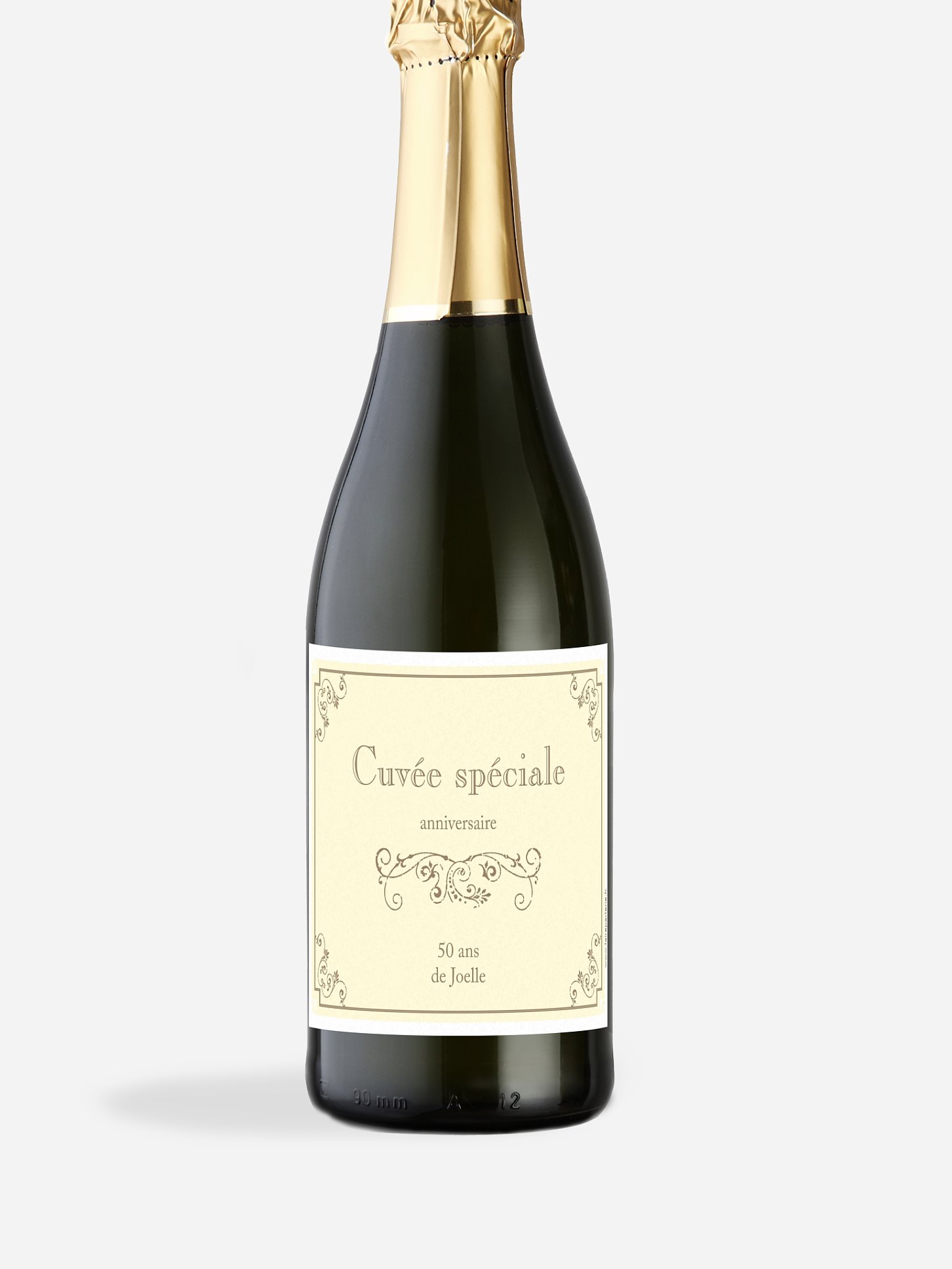 Étiquette pour bouteille Élégance