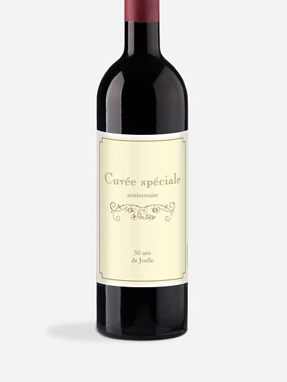 Étiquette pour bouteille Élégance