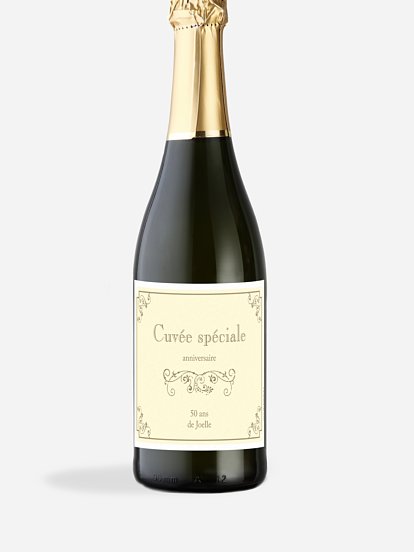 Étiquette pour bouteille Élégance