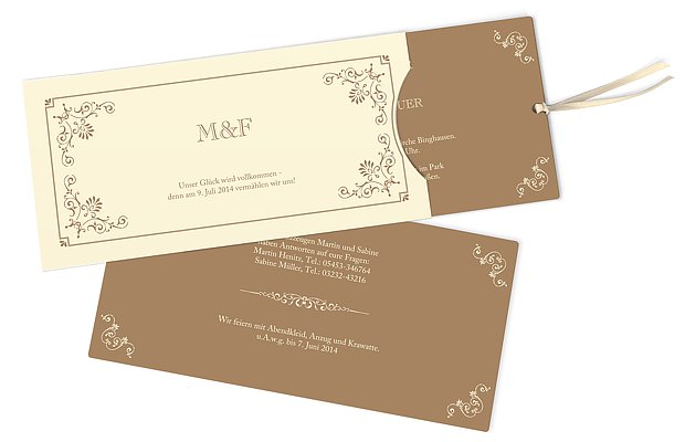 Hochzeitseinladung Eleganz