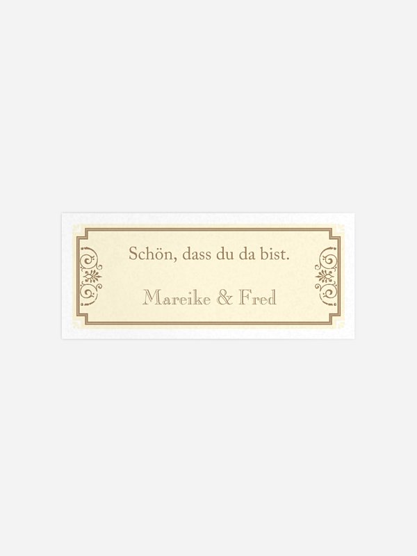 Geschenkaufkleber Hochzeit Eleganz