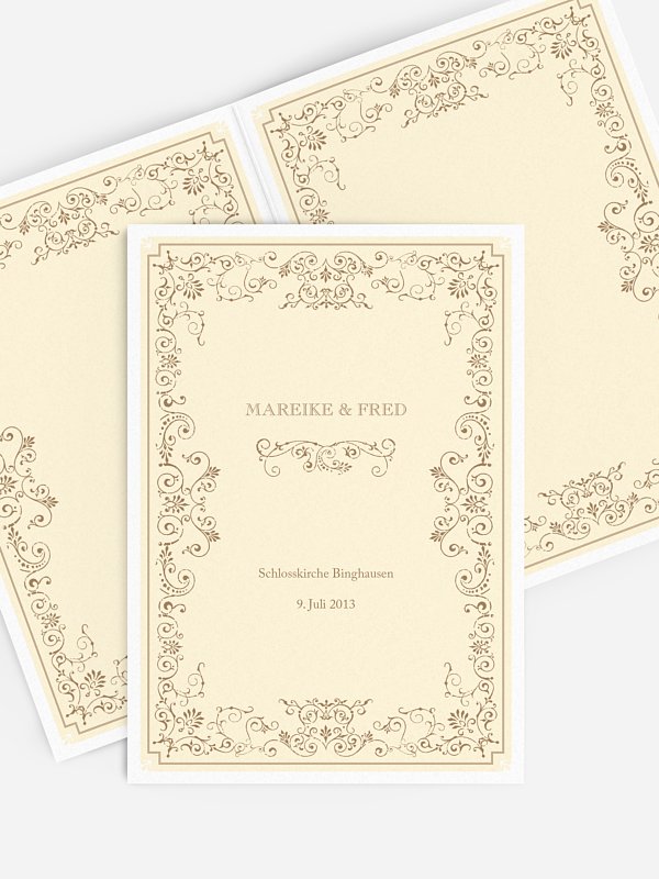 Kirchenheft Hochzeit Eleganz
