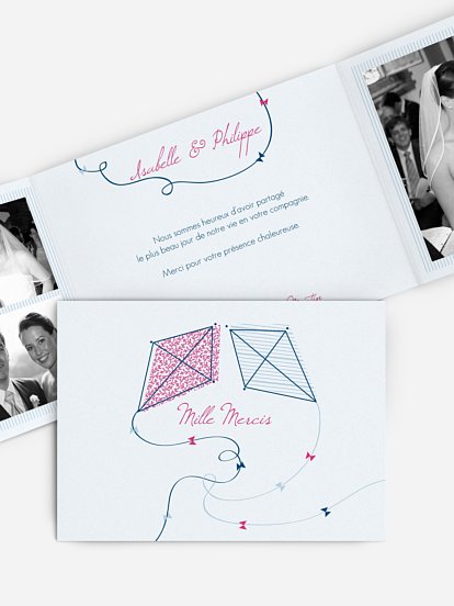 Carte de remerciements Up in the Sky