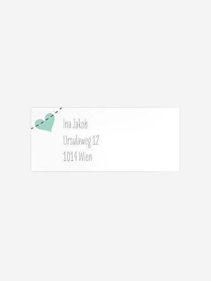 Absenderaufkleber Geburtstag Festive