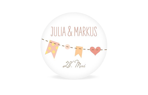 Geschenkaufkleber Hochzeit Festive