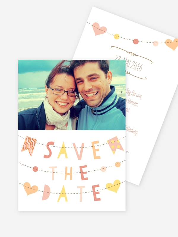 Save-the-Date Karte Festive