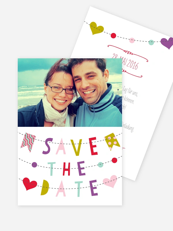 Save-the-Date Karte Festive