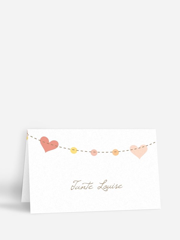 Tischkarte Hochzeit Festive