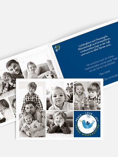 Weihnachtskarte Vögelchen