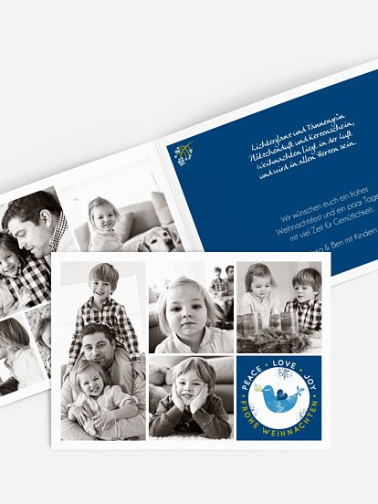 Weihnachtskarte Vögelchen