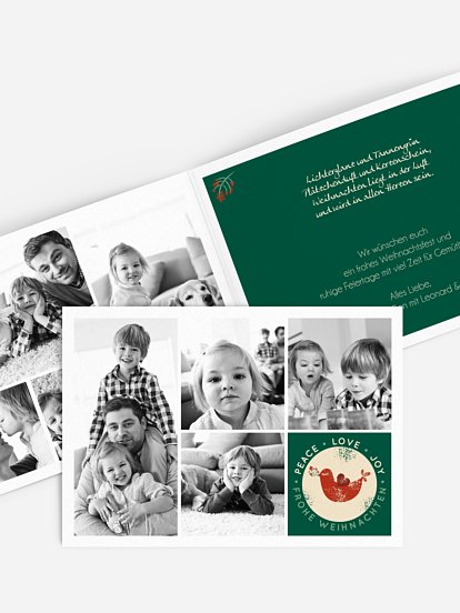 Weihnachtskarte Vögelchen