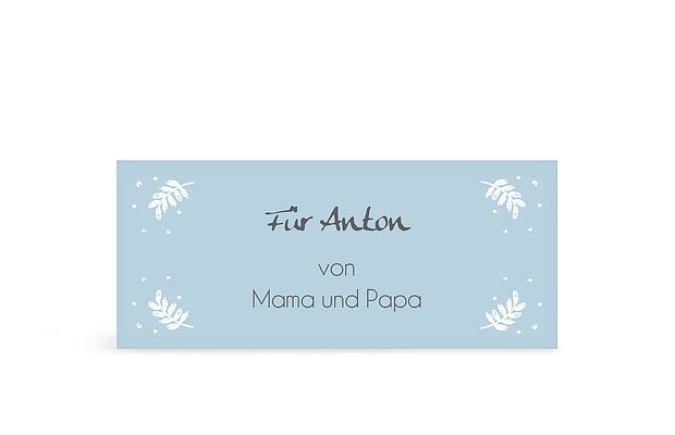 Geschenkaufkleber Weihnachten Frosted Heart