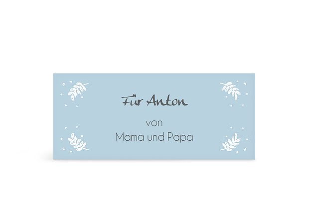 Geschenkaufkleber Weihnachten Frosted Heart