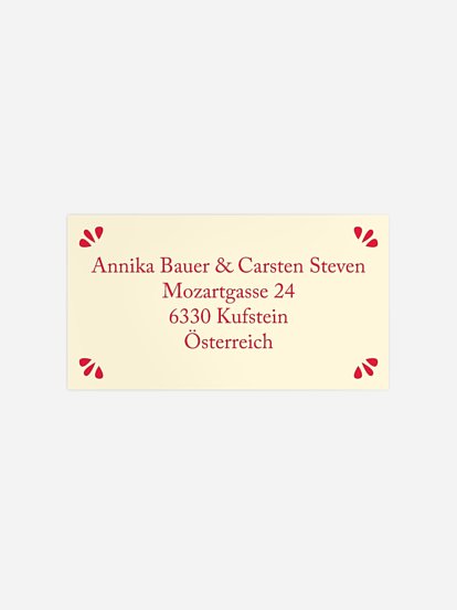 Empfängeraufkleber Weihnachten Weihnachtszeit