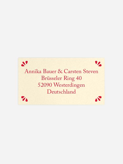 Empfängeraufkleber Weihnachten Weihnachtszeit