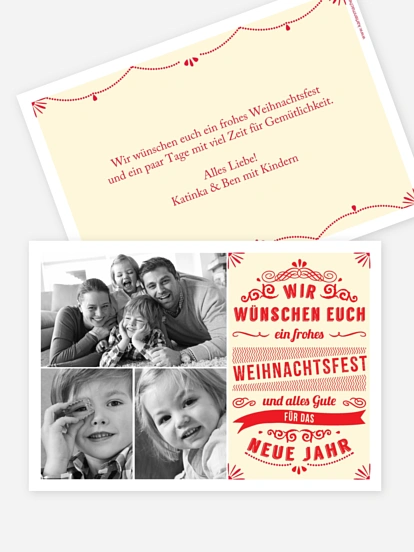 Weihnachtskarte Weihnachtszeit