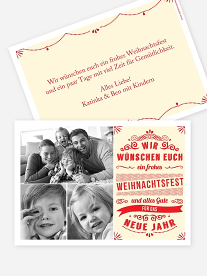 Weihnachtskarte Weihnachtszeit