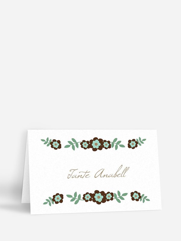 Tischkarte Hochzeit Birds