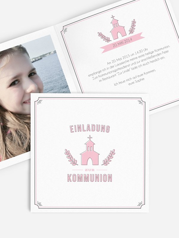 Kommunionseinladung Kapelle