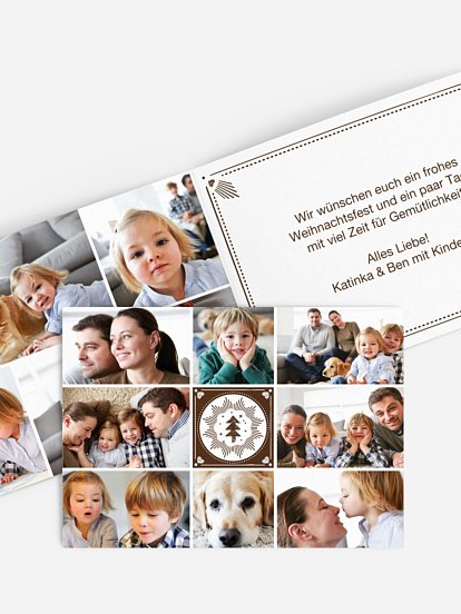 Weihnachtskarte Vorfreude