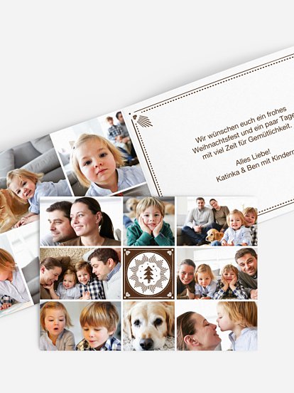 Weihnachtskarte Vorfreude