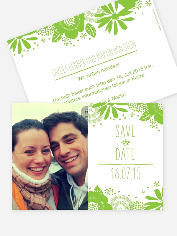Save-the-Date Karte Gardenview