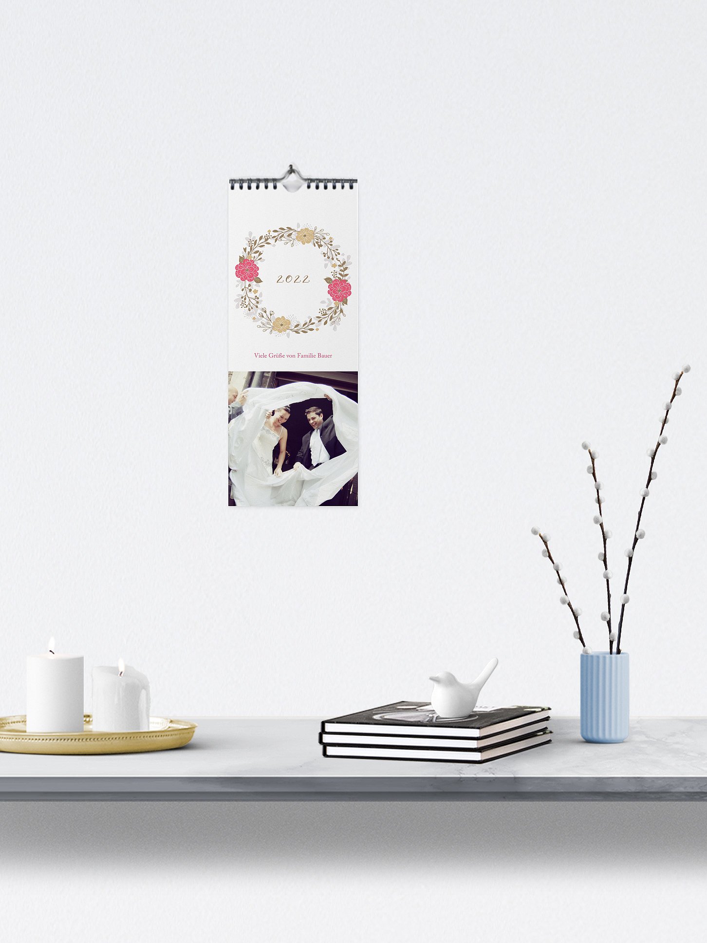 Wandkalender Blumenkranz