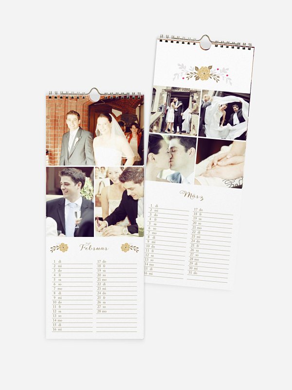 Wandkalender Blumenkranz