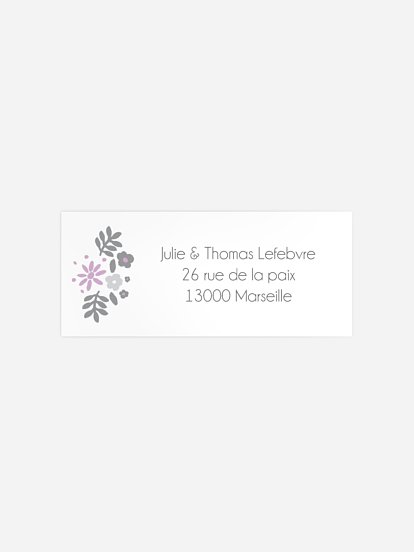 Étiquette expéditeur naissance Liberty