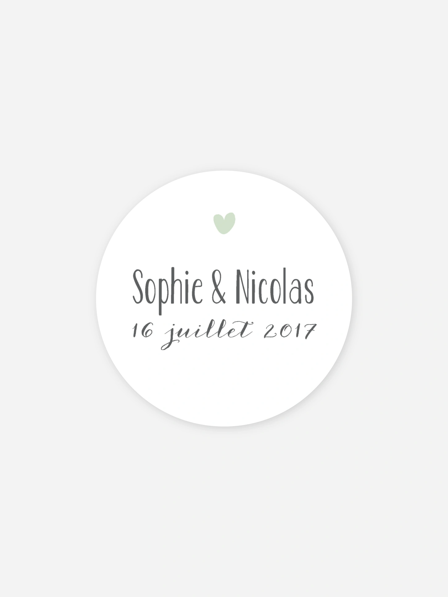 Étiquette cadeau mariage Un beau jour