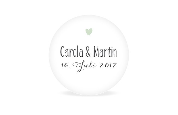 Geschenkaufkleber Hochzeit Kalligrafie