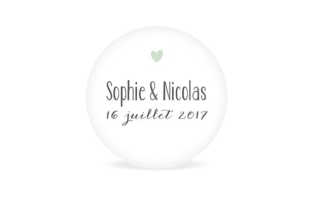 Étiquette cadeau mariage Un beau jour