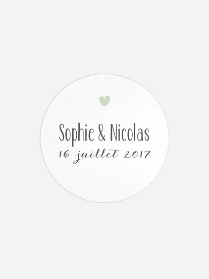Étiquette cadeau mariage Un beau jour