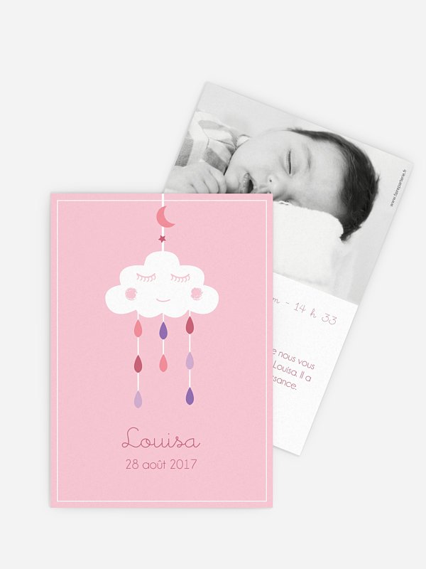 Faire-part naissance Dors bien
