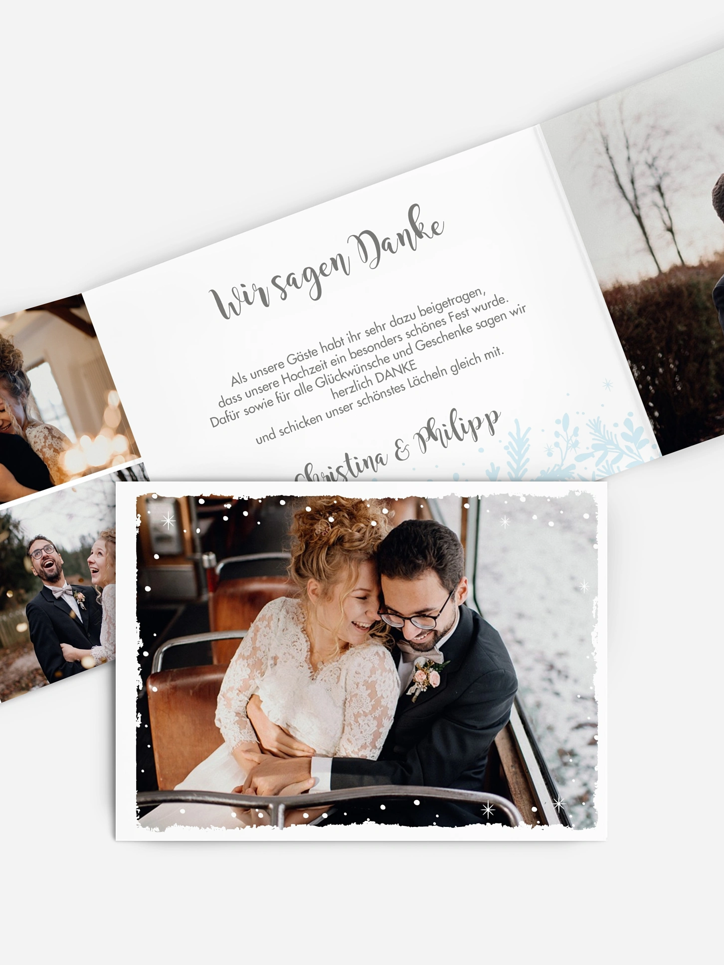 Dankeskarte Hochzeit Frozen