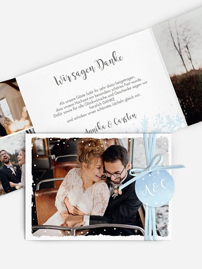 Dankeskarte Hochzeit Frozen