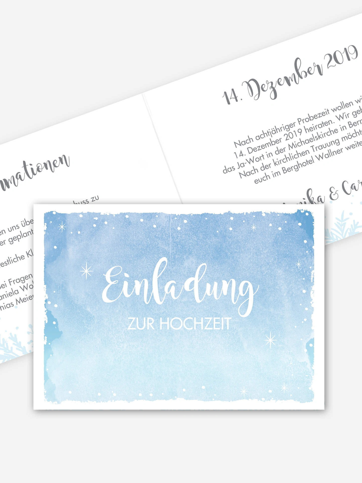 Hochzeitseinladung Frozen