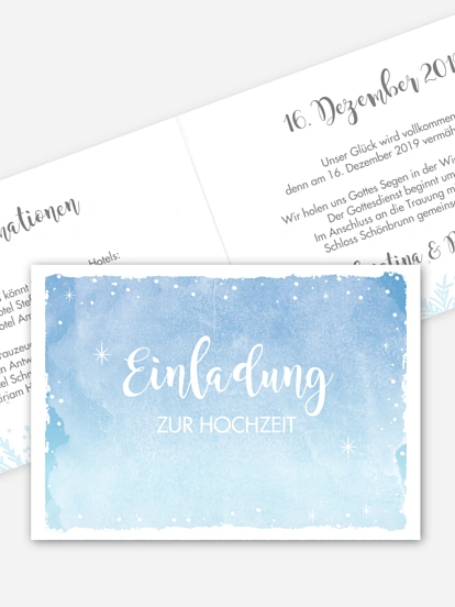 Hochzeitseinladung Frozen
