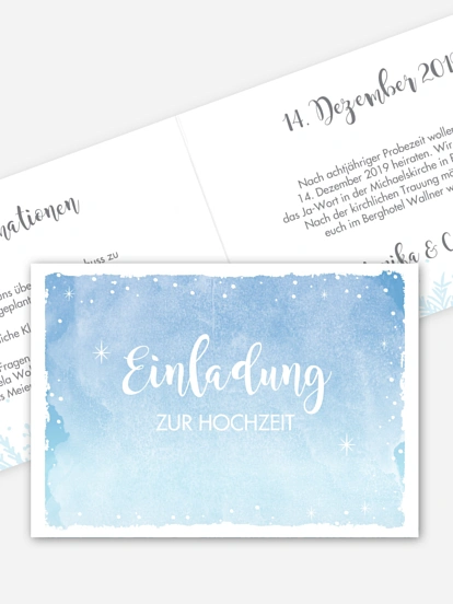 Hochzeitseinladung Frozen