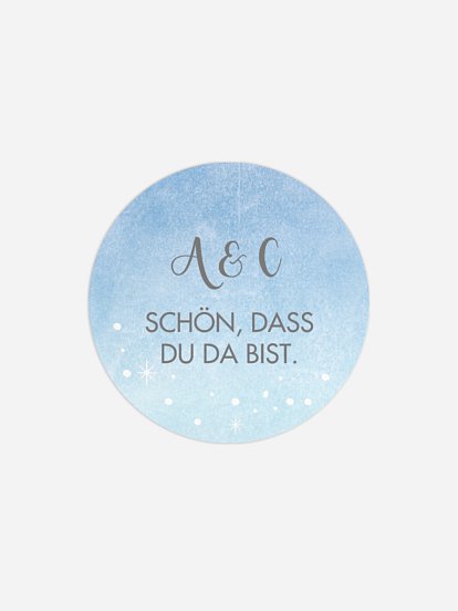 Geschenkaufkleber Hochzeit Frozen