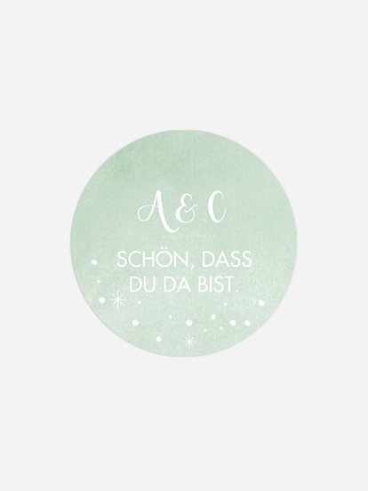 Geschenkaufkleber Hochzeit Frozen