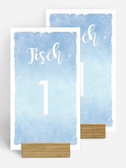 Tischnummer Frozen