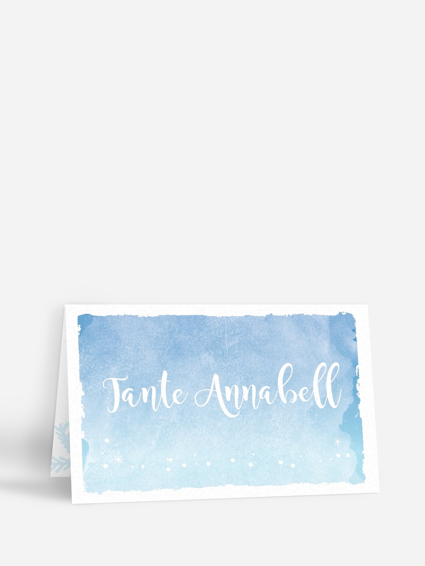 Tischkarte Hochzeit Frozen