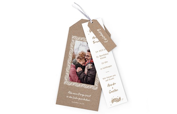 Hochzeitseinladung Winter Frame