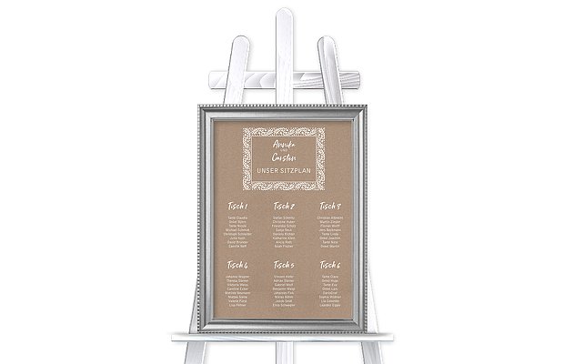 Sitzplan Plakat Winter Frame