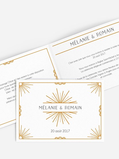 Faire-part mariage Glamour