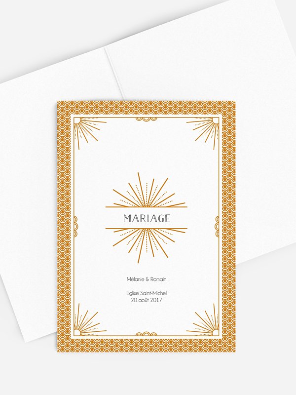 Livret de messe mariage Glamour
