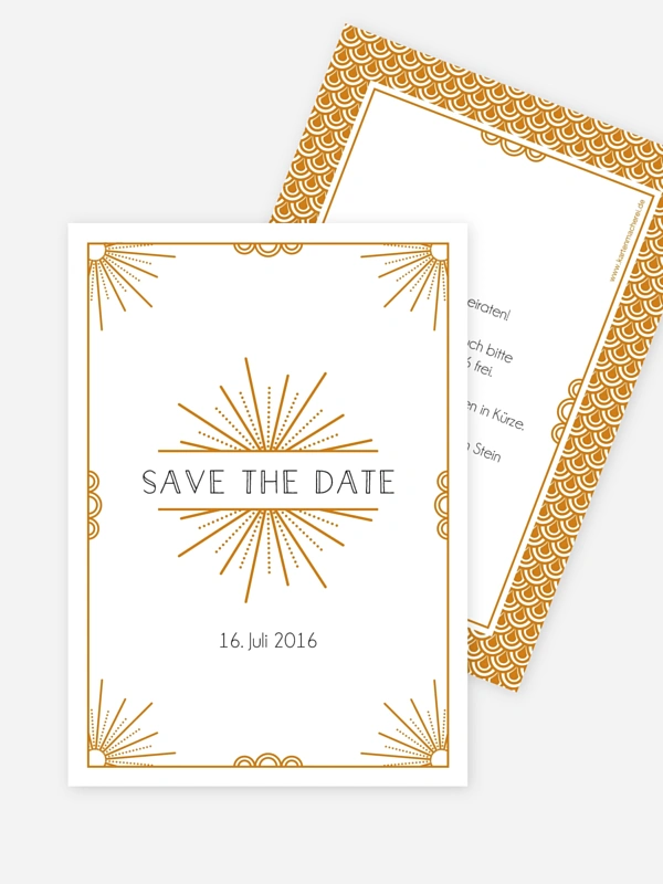 Save-the-Date Karte Glam